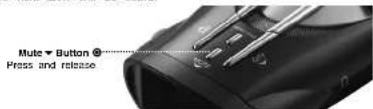 Mute ▼ Button Press and release