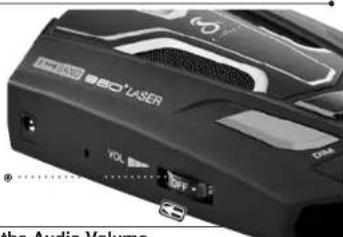 BO*LASER OFF OK the Audio Volume