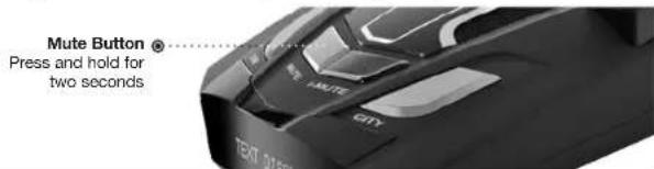 Mute Button ® Press and hold for two seconds