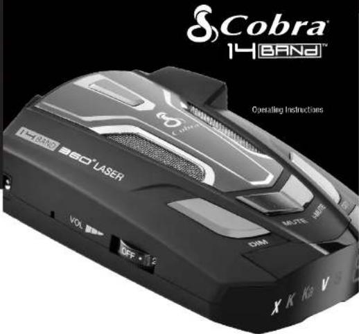 Cobra 14BAND™ Operating Instructions ISO® LASER VOL OFF 12 DM X K K2 V S
