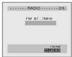 ---- RADIO ---- 2/6. FM 87 . 7MHz FM/AM