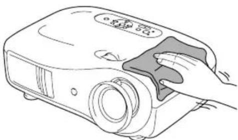 EPSON PowerLite Cinema 550 - Cleaning the Projector Case - 1