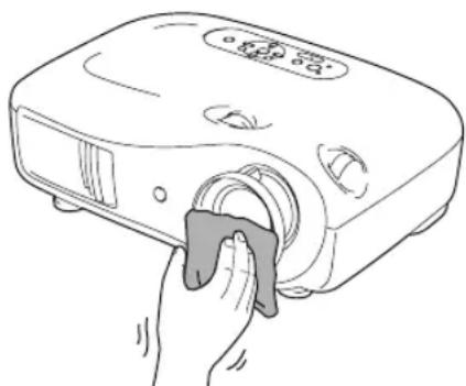 EPSON PowerLite Cinema 550 - Cleaning the Lens - 1