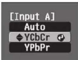 [Input A] Auto YCbCr YPbPr
