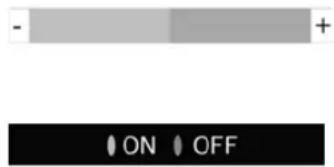 - + ON OFF