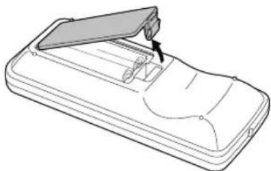 EPSON PowerLite 821p - Replacing the Batteries - 1