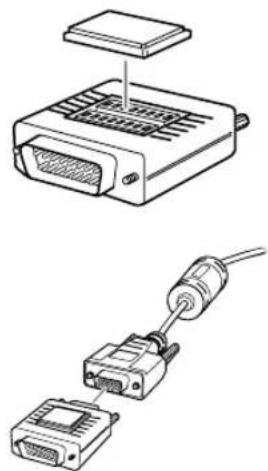 EPSON PowerLite 821p - Connecting with the VGA Cable - 3