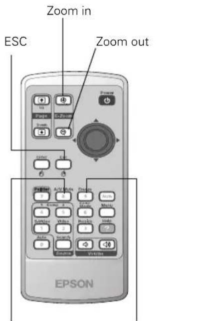Zoom in ESC Zoom out EPSON