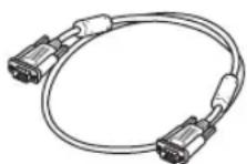 EPSON PowerLite 821p - Connecting with the VGA Cable - 1