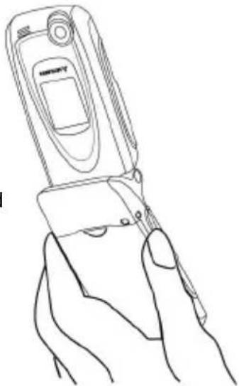 MITSUBISHI M750 - HOLDING YOUR PHONE (WHILE MAKING OR RECEIVING A CALL) - 1