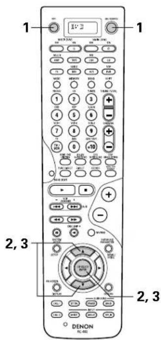 DENON AVR-4802R - Setting the back light's lighting time - 7