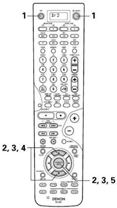 DENON AVR-4802R - Resetting the system call buttons - 10
