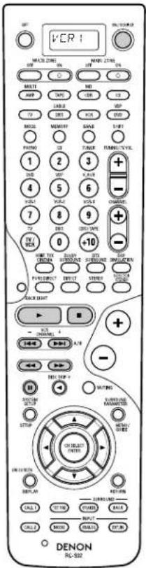 DENON AVR-4802R - Video deck (VCR1/VCR2) system buttons - 1