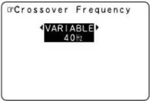 DENON AVR-4802R - Setting the Crossover Frequency - 4