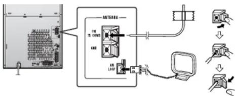SHARP CD-G10000 - Supplied AM loop antenna: - 1