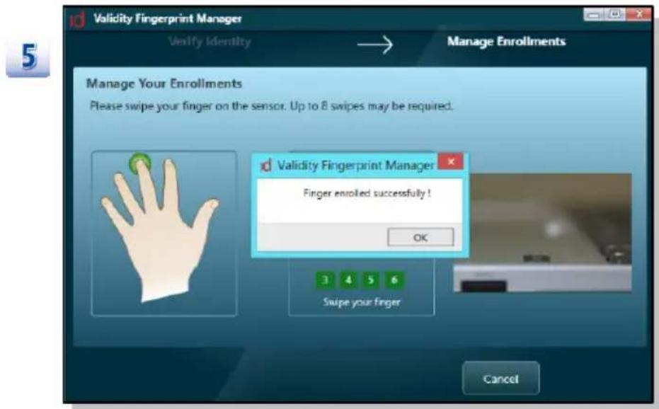 MSI W20 3M - Using the Fingerprint Reader - 4