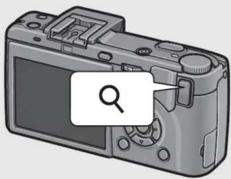 RICOH Caplio GX100 VF Kit - Press the 🔒 (Enlarged View) button. - 1
