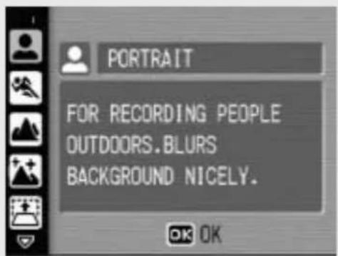 PORTRAIT FOR RECORDING PEOPLE OUTDOORS.BLURS BACKGROUND NICELY.