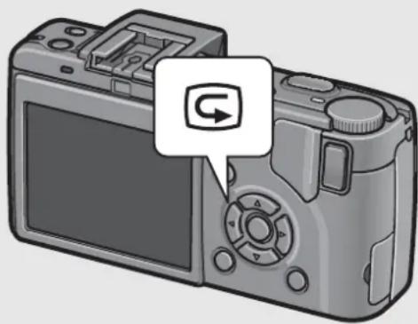 RICOH Caplio GX100 VF Kit - In shooting mode, press the 🔒 (Quick Review) button. - 1