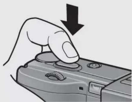 RICOH Caplio GX100 VF Kit - Gently press the shutter release button all the way. - 1