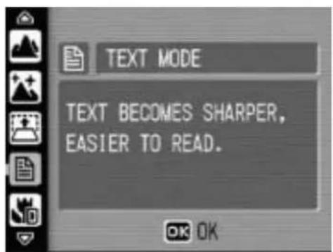 TEXT MODE TEXT BECOMES SHARPER, EASIER TO READ.