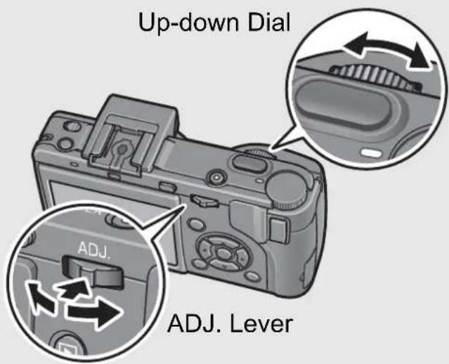 Up-down Dial ADJ. LEVER