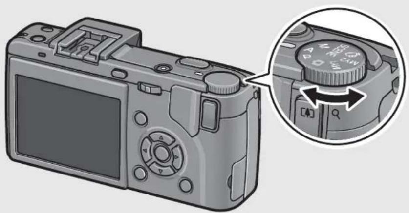 RICOH Caplio GX100 VF Kit - Turn the mode dial to the symbol of the function you want to use. - 1