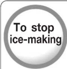 To stop ice-making