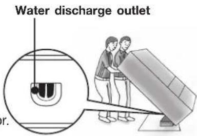 Water discharge outlet or.