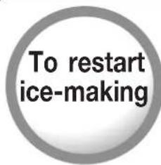 To restart ice-making
