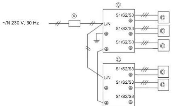 MITSUBISHI MXZ-8C140VAMD - Schematic Drawing of Wiring (Example) (Fig. 7-3) - 3