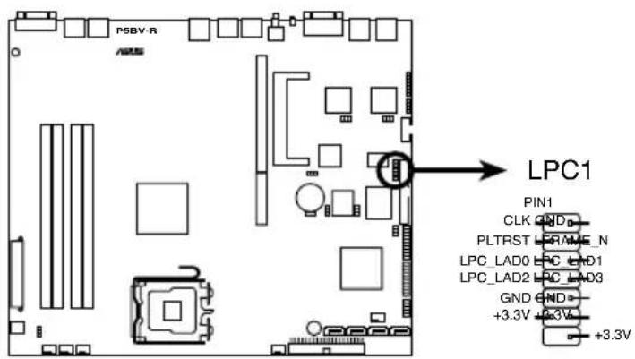 PSBV-R AIDS LPC1 PIN1 CLK GND PLTRST LFRAME_N LPC_LAD0 LPC_GND1 LPC_LAD2 LPC_LAD3 GND GND +3.3V +3.3V +3.3V