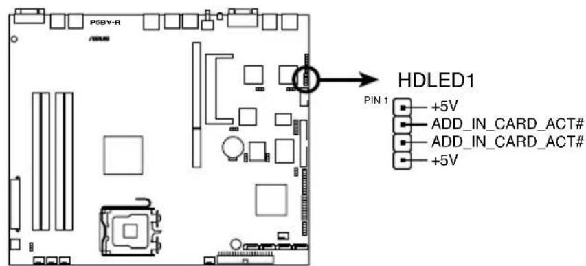 P6BV-R HDLED1 PIN 1 +5V ADD_IN_CARD_ACT# ADD_IN_CARD_ACT# +5V