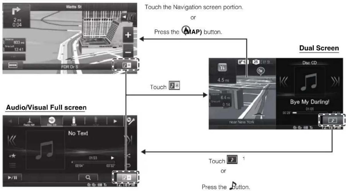 ALPINE X008U - About Dual Screen - 1