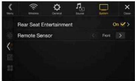 ALPINE X110 - Remote Sensor Setting - 1