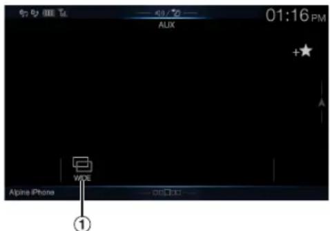 ALPINE X110 - Operating an AUX, AUX DVD, GAME or USB Player - 1