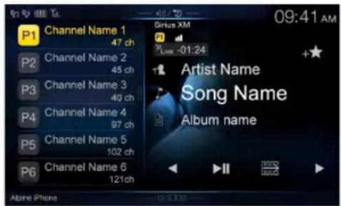 ALPINE X110 - On the Preset Mode screen, touch the Preset number. - 1