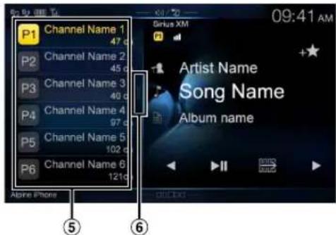 ALPINE X110 - ■ Preset mode screen example - 1