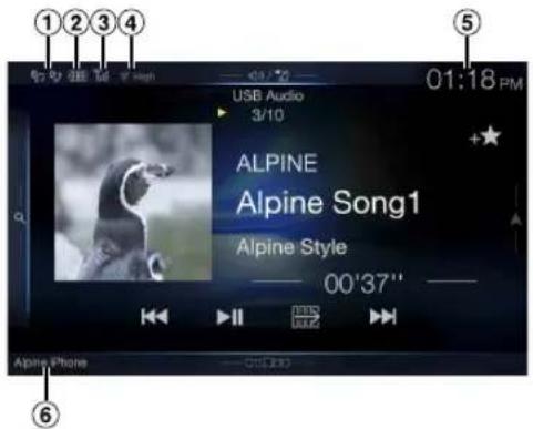 ALPINE X110 - About the Indicator Display - 1