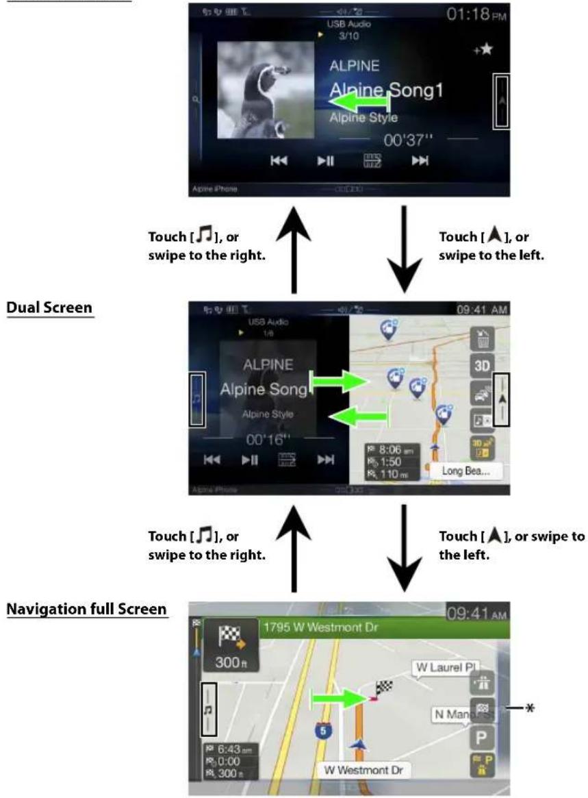 ALPINE X110 - About Dual Screen - 1