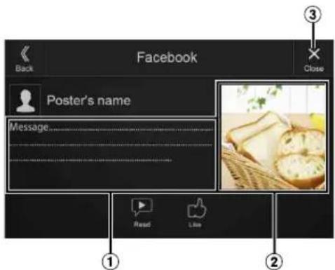 ALPINE X110 - Facebook screen example - 1