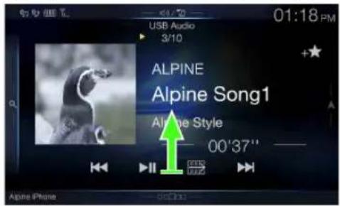 ALPINE X110 - Press the MENU button. - 1