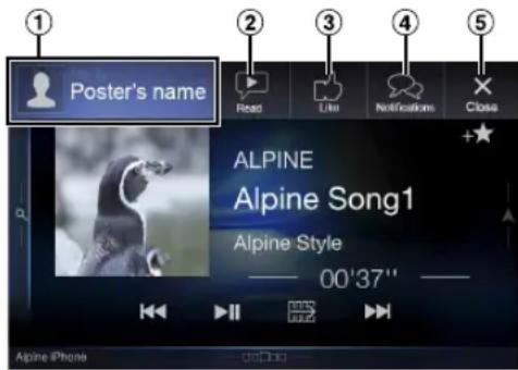 ALPINE X110 - Receiving Notification - 1