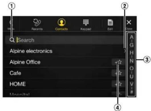 ALPINE X110 - Phone Book Function - 1