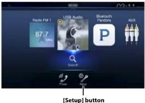 ALPINE X110 - Press the MENU button. - 1