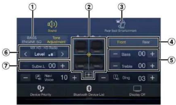 ALPINE X110 - Sound Setup Function - 1