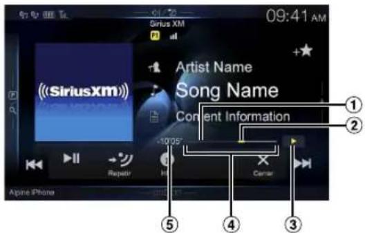 ALPINE X110 - ■ Replay mode screen example - 1