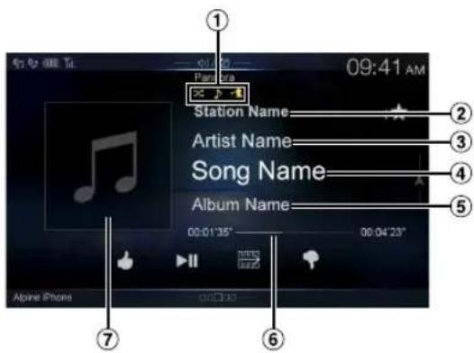 ALPINE X110 - Pandora® internet radio (optional) - 1