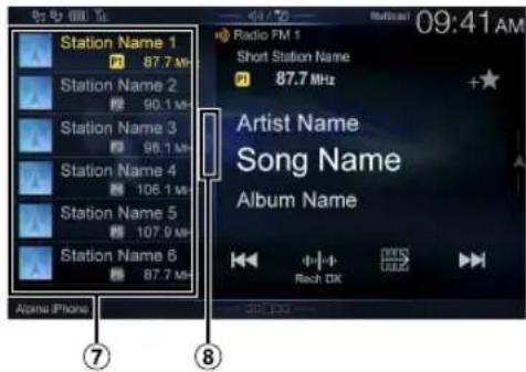 ALPINE X110 - ■ Preset mode screen example - 1