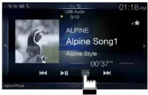 ALPINE X110 - Touch operation - 1